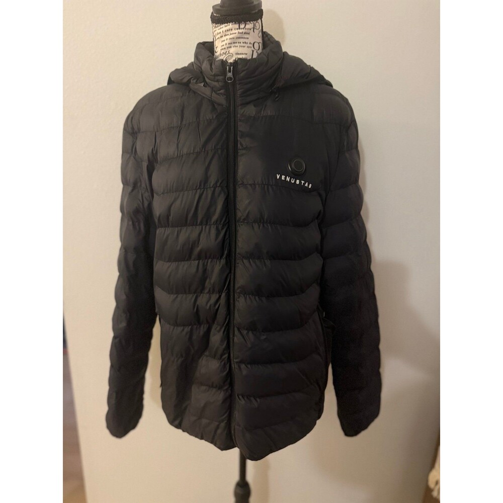 VENUSTAS unisex Heated Puffer Jacket Black